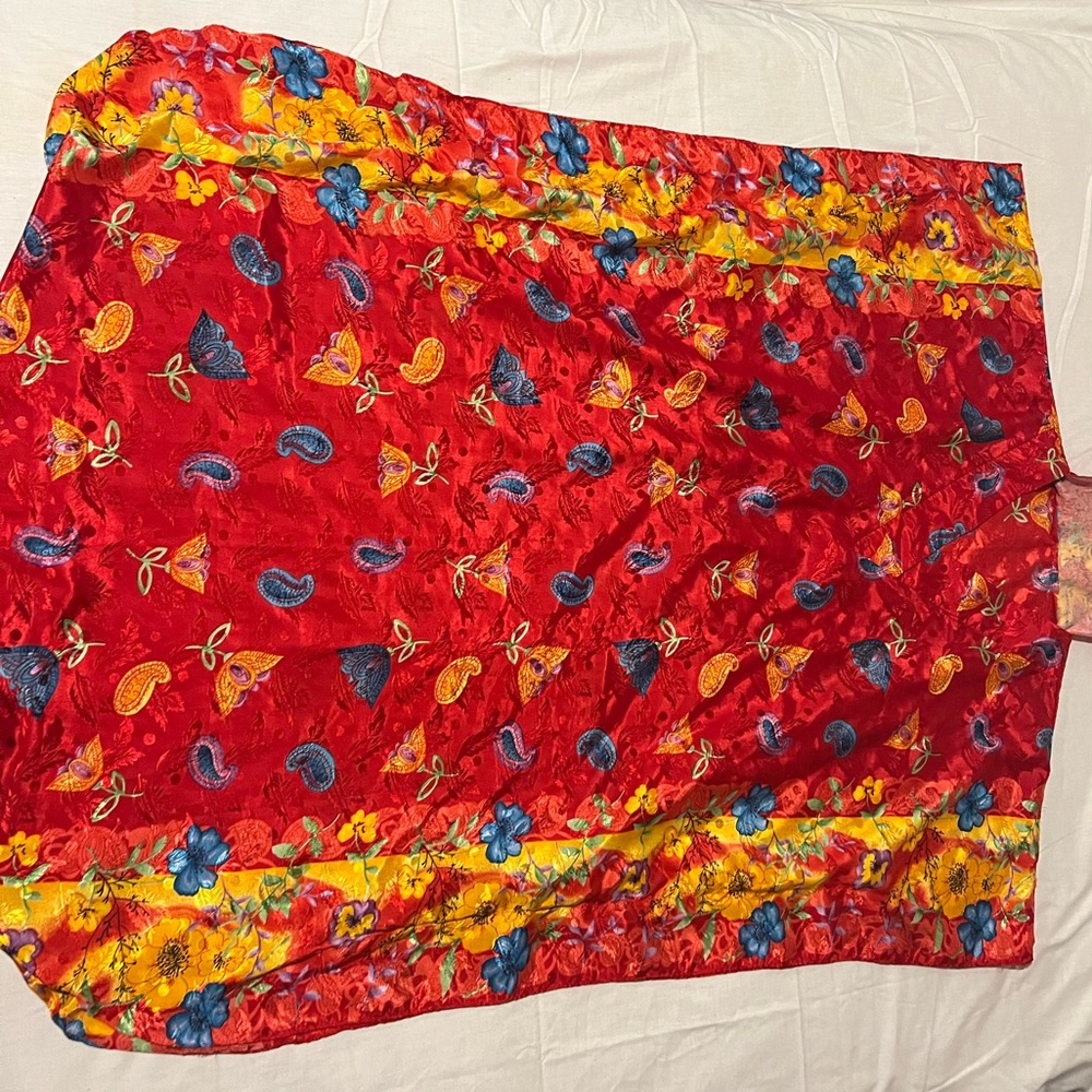 Red and Peacock Mumu